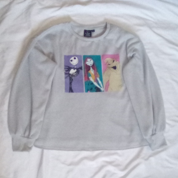 Disney Sweaters - Disney Tim Burton's The Nightmare Before Christmas Crop Top Sweater